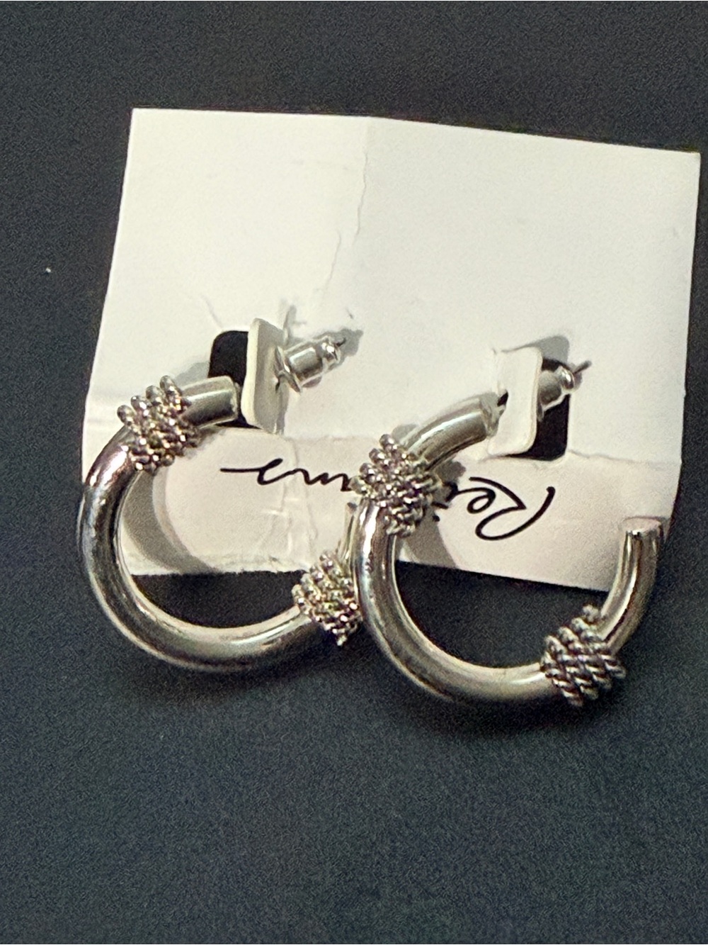 Reitmans Silver Knot-Detail Hoop